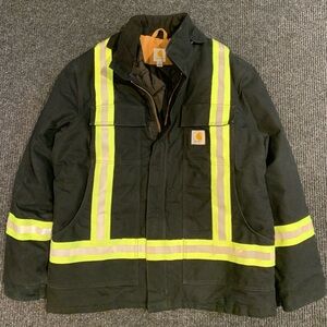 Carhartt High Visibility Striped Duck Coat